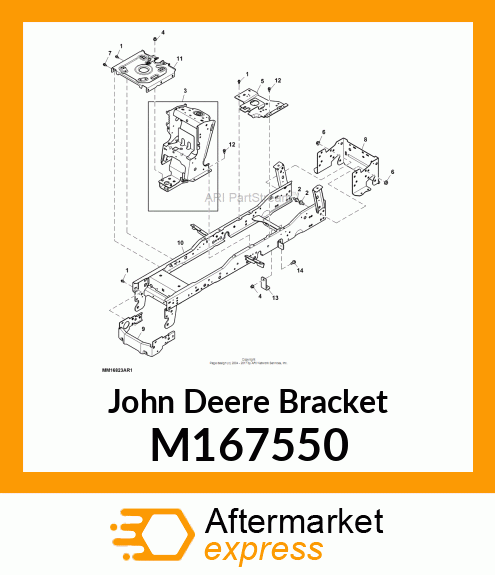 BRACKET, BUMPER M167550