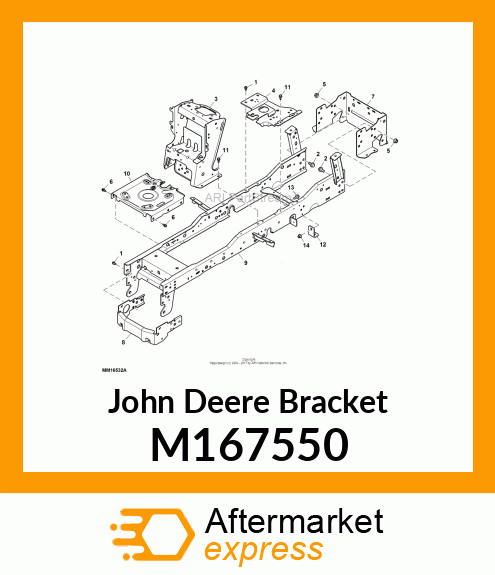 BRACKET, BUMPER M167550