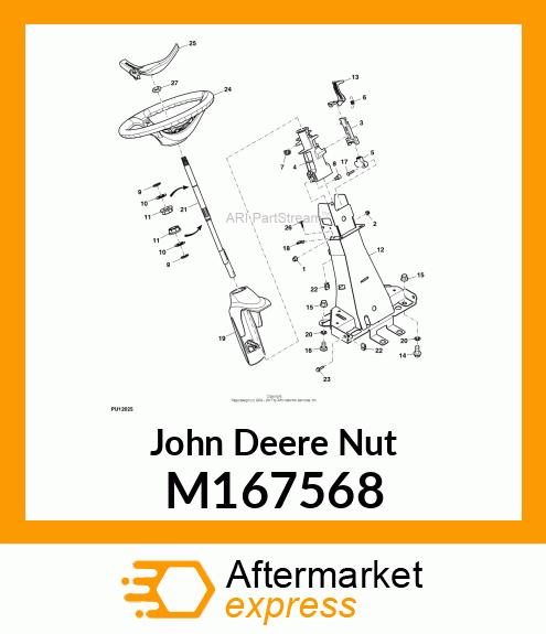 NUT, PANEL, EDGE TYPE #8 M167568