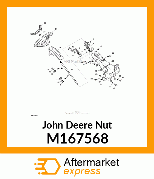 NUT, PANEL, EDGE TYPE #8 M167568