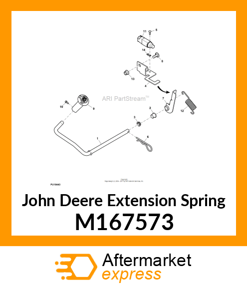 SPRING, DIF LOCK M167573