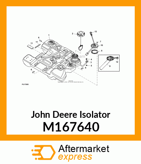 ISOLATOR, RADIATOR/TANK M167640