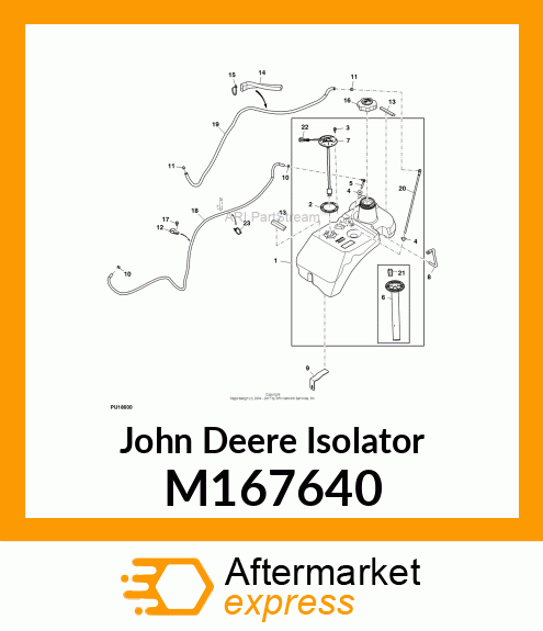 ISOLATOR, RADIATOR/TANK M167640