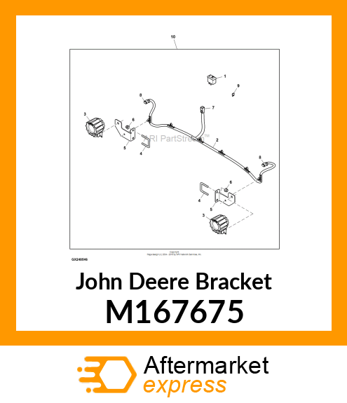 BRACKET, HEADLIGHT Z235 amp; Z255 M167675