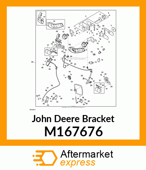 BRACKET, BRACKET, RIGHT TURN SIGNAL M167676