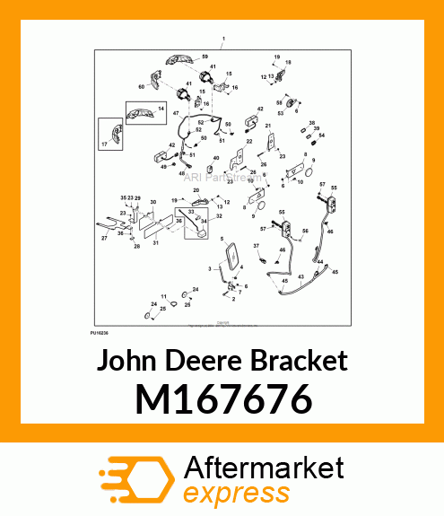 BRACKET, BRACKET, RIGHT TURN SIGNAL M167676