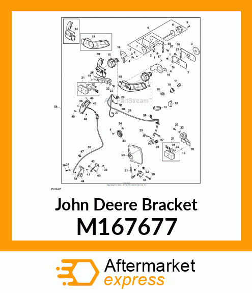 BRACKET, BRACKET, LEFT TURN SIGNAL M167677