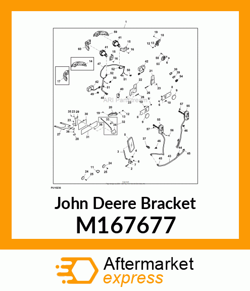 BRACKET, BRACKET, LEFT TURN SIGNAL M167677