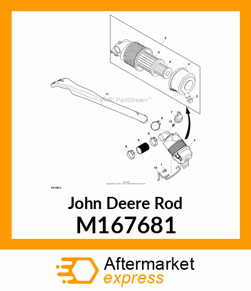 ROD, AIR CLEANER SUPPORT M167681