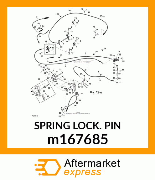 SPRING LOCKING PIN m167685