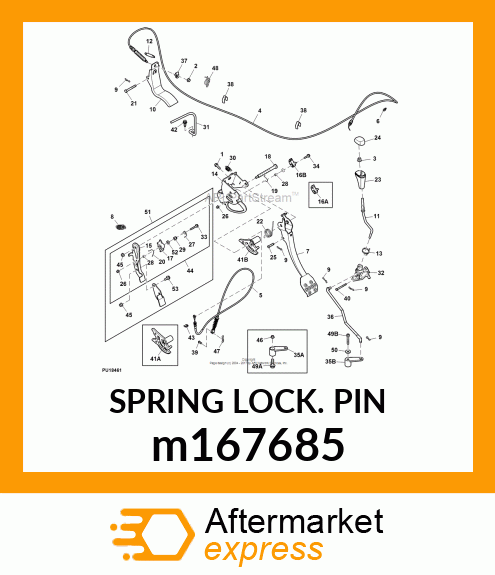 SPRING LOCKING PIN m167685