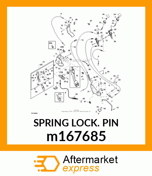 SPRING LOCKING PIN m167685