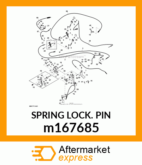 SPRING LOCKING PIN m167685