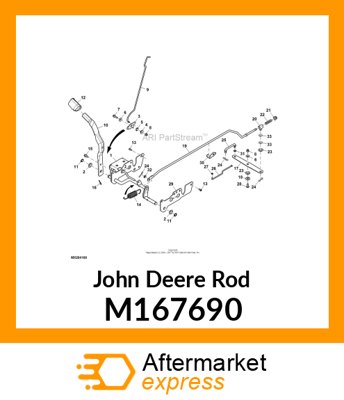 ROD, TOW VALVE M167690