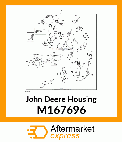 HOUSING, HOUSING, HOMOLOGATED HEADL M167696