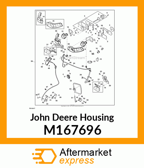 HOUSING, HOUSING, HOMOLOGATED HEADL M167696