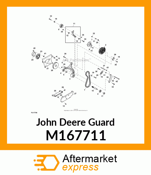 GUARD, PTO (REAR) M167711