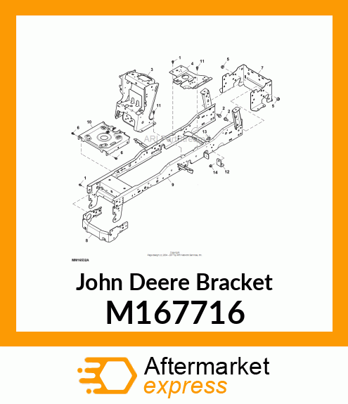 BRACKET, TRANSAXLE MOUNTING, K58 M167716