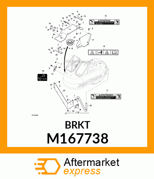 BRACKET, HC HINGE RAMP M167738