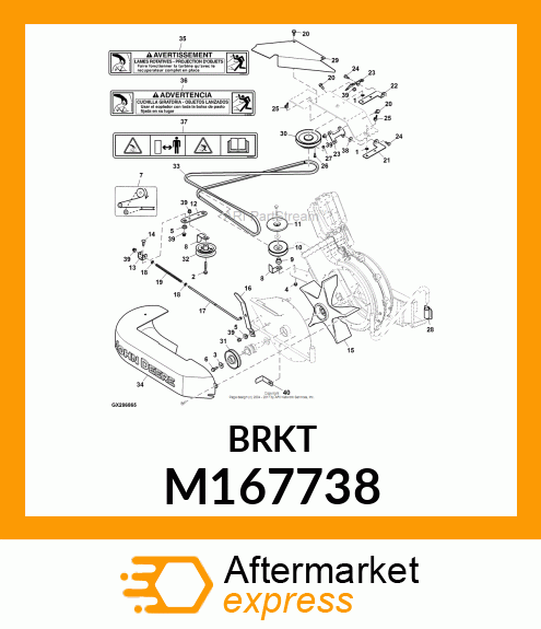 BRACKET, HC HINGE RAMP M167738