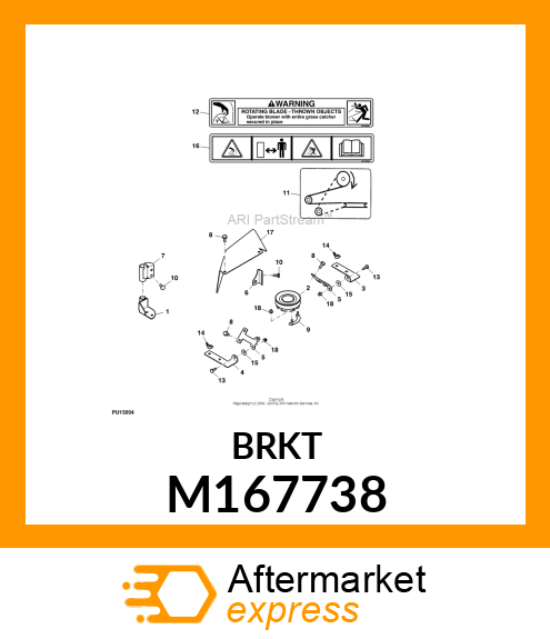 BRACKET, HC HINGE RAMP M167738