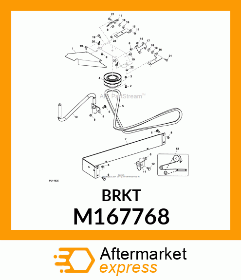 BRACKET, HC HINGE FRONT M167768