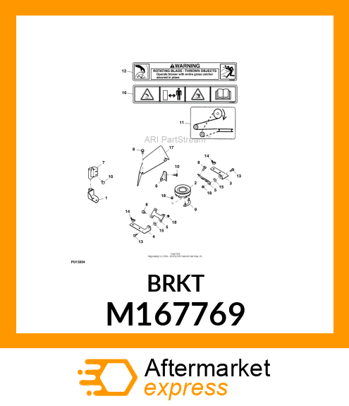 BRACKET, HC HINGE AFT M167769