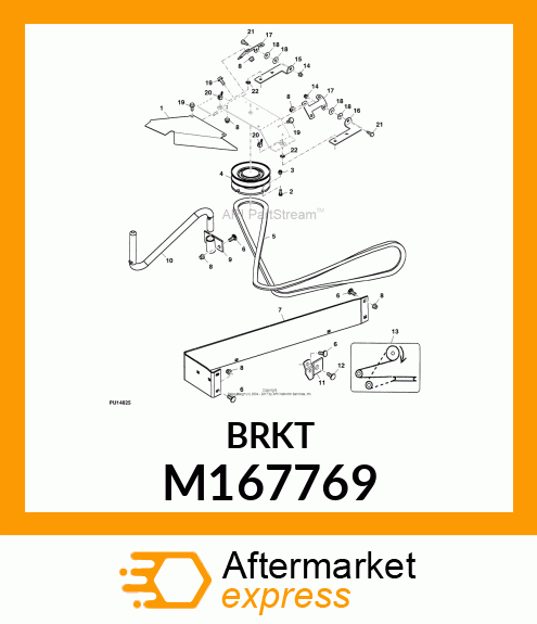 BRACKET, HC HINGE AFT M167769