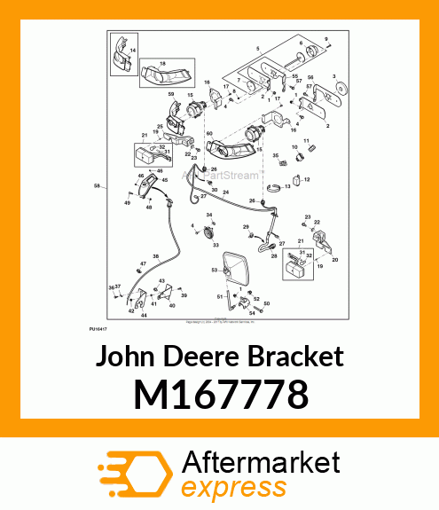 BRACKET, BRACKET, HEADLIGHT M167778