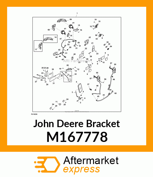 BRACKET, BRACKET, HEADLIGHT M167778