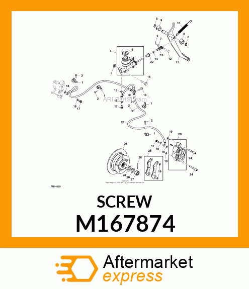 SCREW, M6 X 1 X 12 THREAD ROLLING M167874