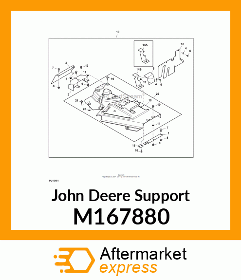 SUPPORT, DECK SHIELD M167880