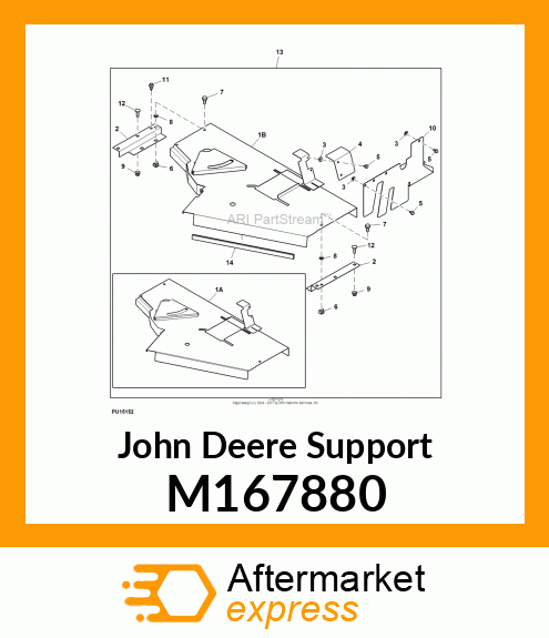 SUPPORT, DECK SHIELD M167880