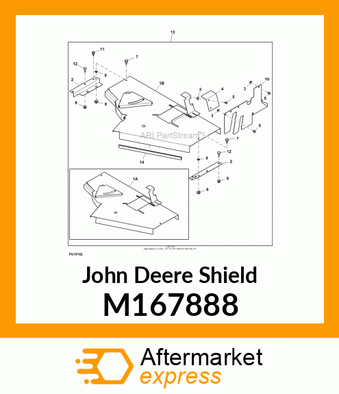 SHIELD, EXPORT X700 STANDARD PTO M167888