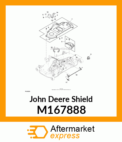 SHIELD, EXPORT X700 STANDARD PTO M167888