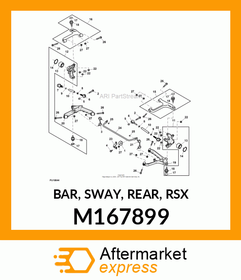 BAR, SWAY, REAR, RSX M167899