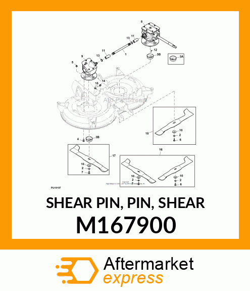 SHEAR PIN, PIN, SHEAR M167900