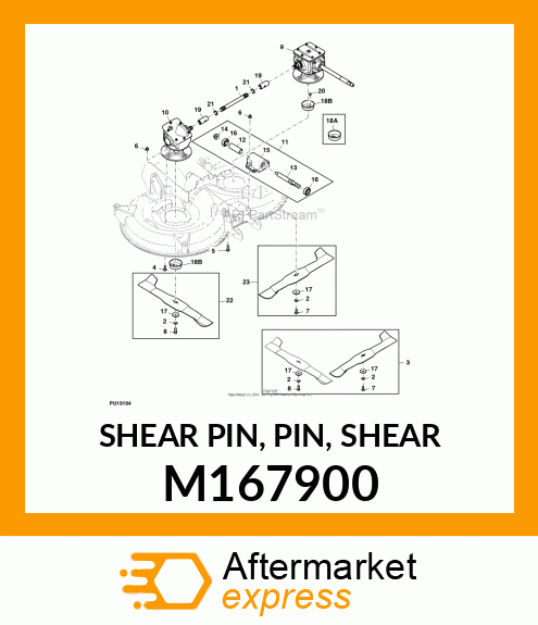 SHEAR PIN, PIN, SHEAR M167900