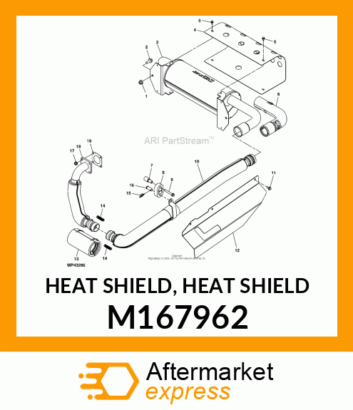 HEAT SHIELD, HEAT SHIELD M167962