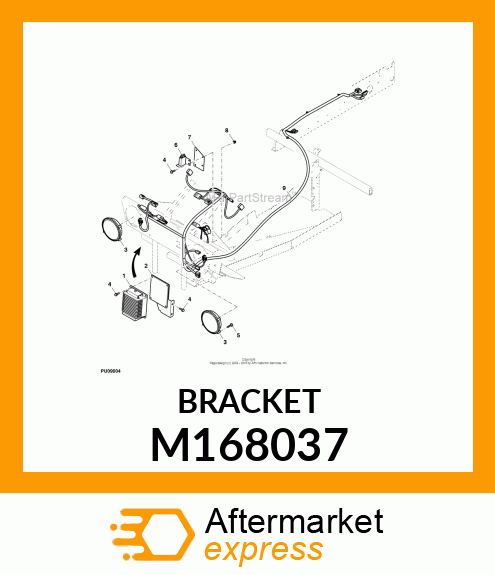 BRACKET, BRACKET M168037