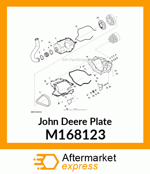 PLATE, BACKING PLATE, CVT SYSTEM M168123