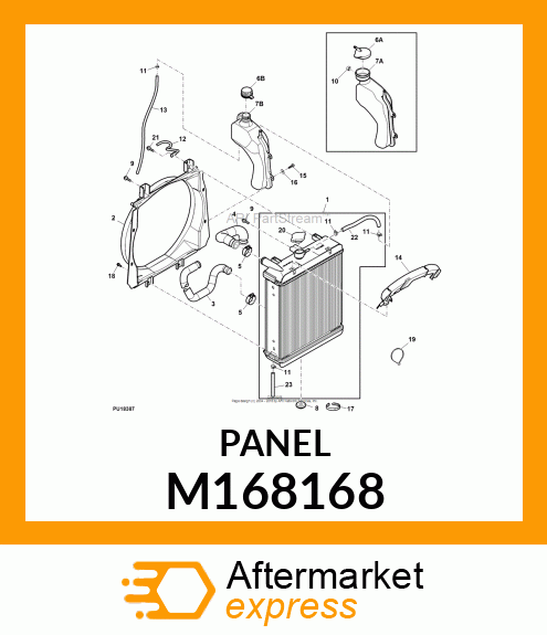 PANEL, IP CLOSE OUT, X7 M168168