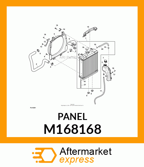 PANEL, IP CLOSE OUT, X7 M168168