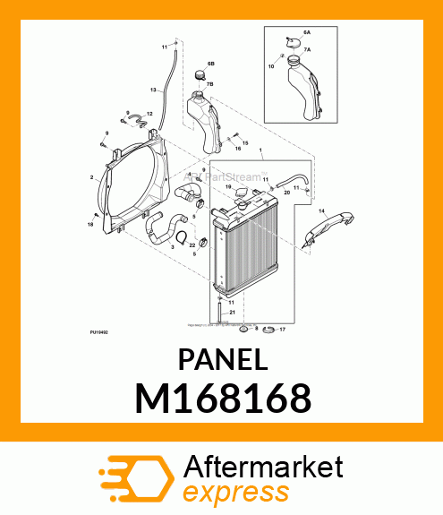 PANEL, IP CLOSE OUT, X7 M168168