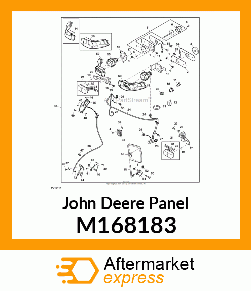 PANEL, SCV LOCKOUT M168183