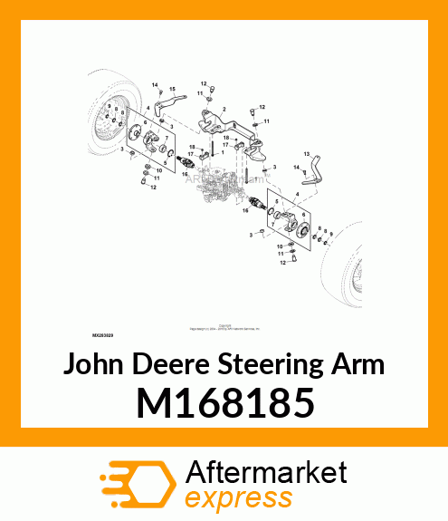 STEERING ARM, RR, L4WS PWR M168185