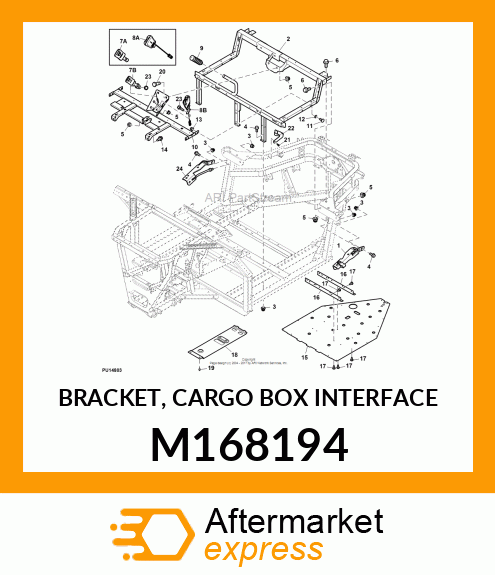 BRACKET, CARGO BOX INTERFACE M168194