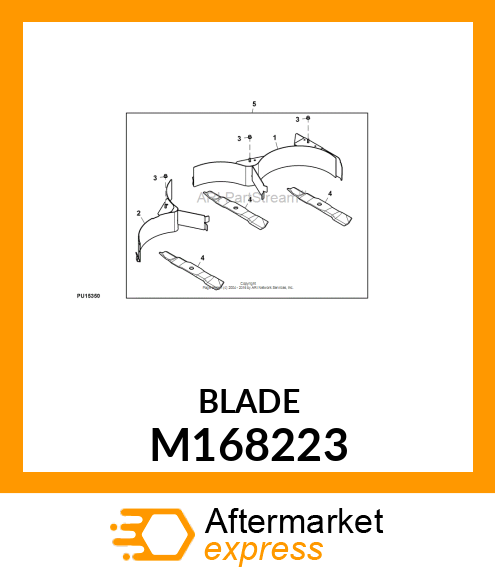BLADE, MULCH 60 HIGH CAPACITY M168223
