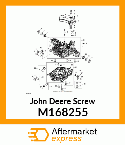 SCREW, 3/8" M168255