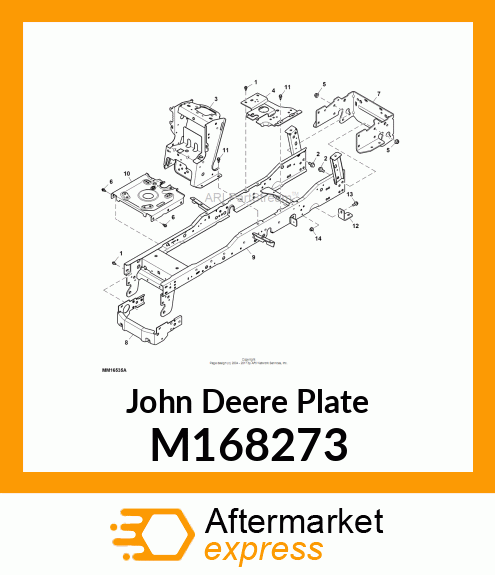 PLATE, HITCH (G) M168273